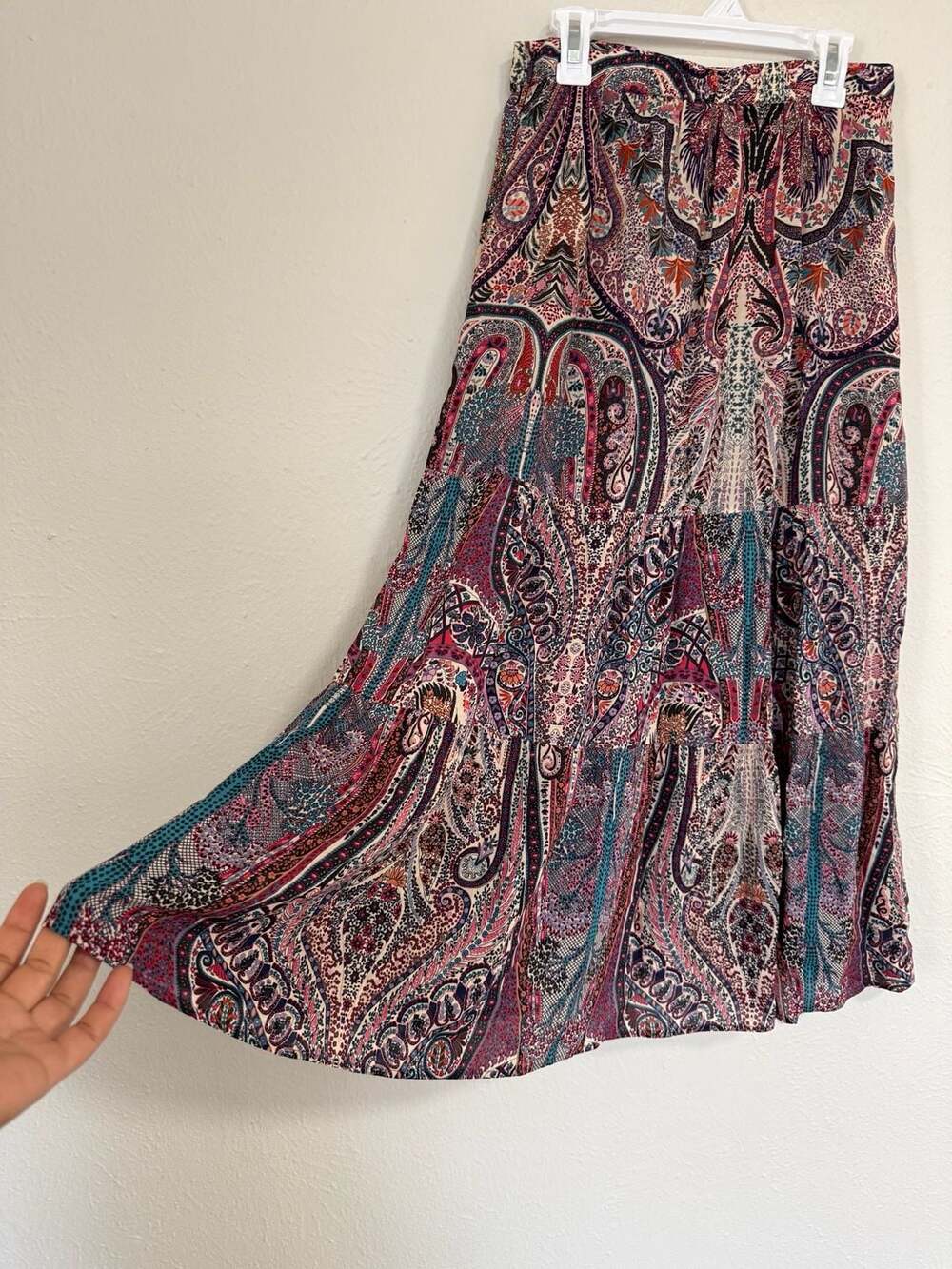 ba&sh Lady Skirt - Paisley Print Tiered Maxi Skirt - Picture 4 of 8